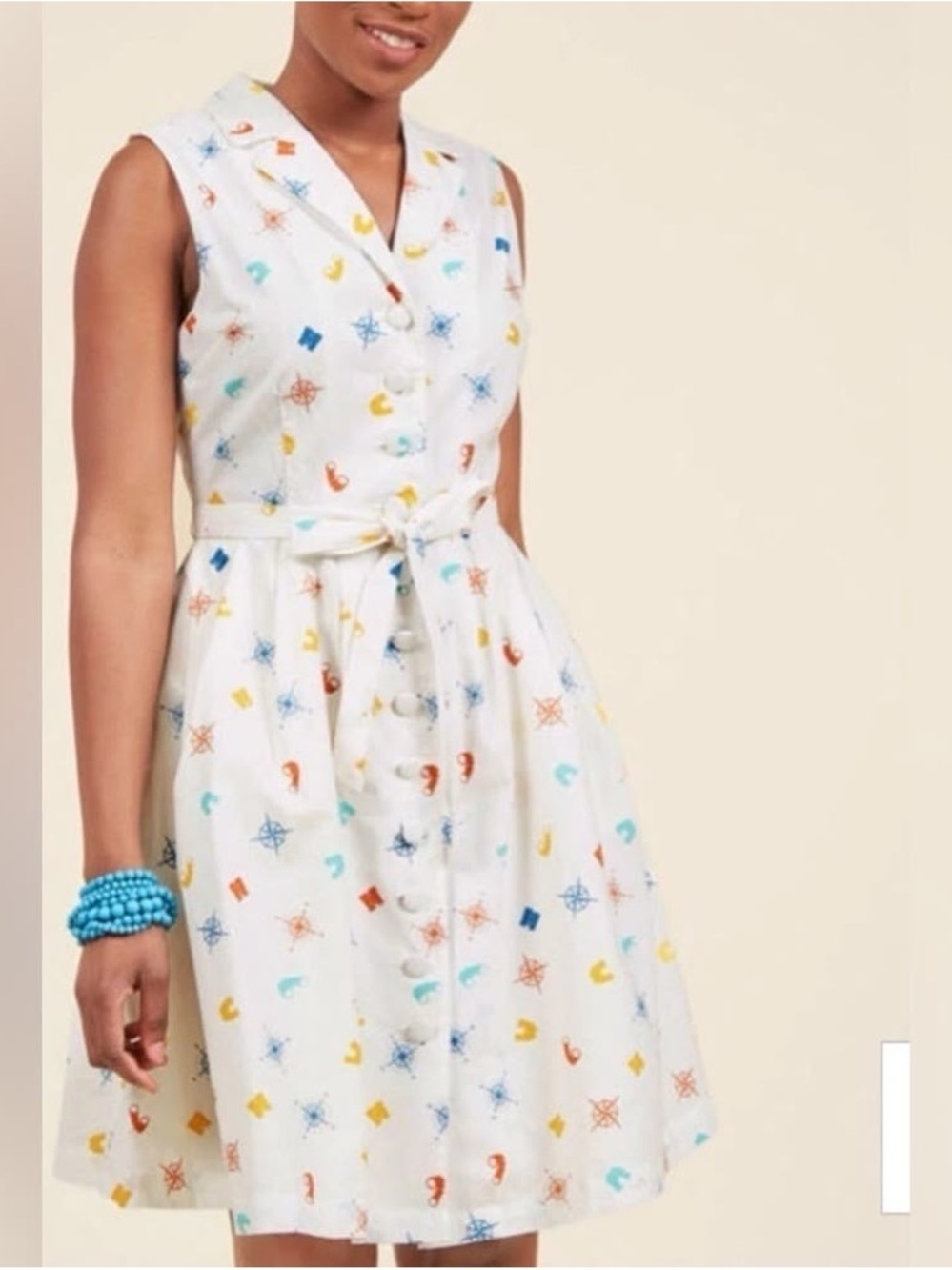 ModCloth Community Brunch travel compass camping dress size 1X.